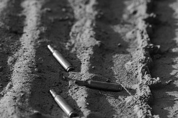 Munitions, balles à blanc noires et blanches sur Jolanda de Jong-Jansen