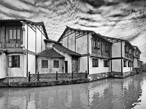 Wu Zhen in zwart wit