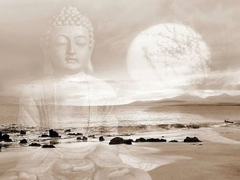 Frieden Buddha Lanzarote Strand