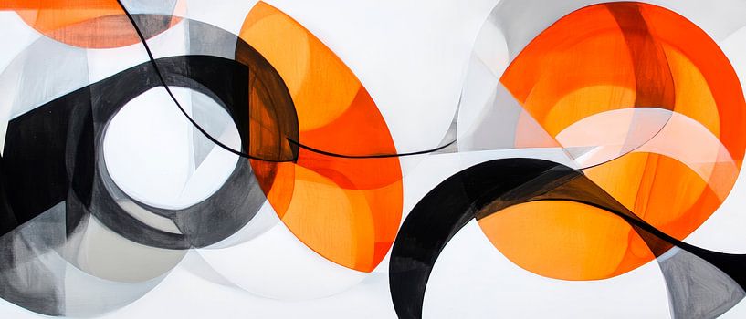 Abstrakte Farben und Formen in Harmonie von Poster Art Shop