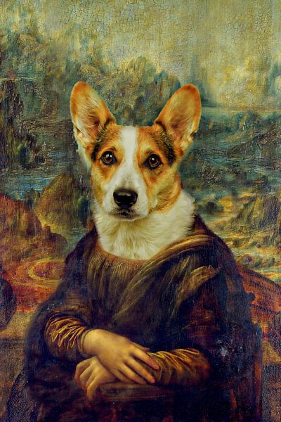 Mona chien Lisa par FRESH Fine Art