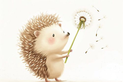 Egelillustratie voor kinderkamer