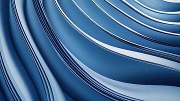 Shiny blue waves by Jonas Weinitschke