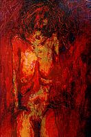 Lost nude caught in painful red