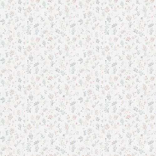 Seamless Pattern Minimal Floral – Soft White Botanical Design