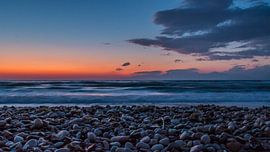 Zonsondergang bij Acharavi Corfu Griekenland von de buurtfotograaf Leontien