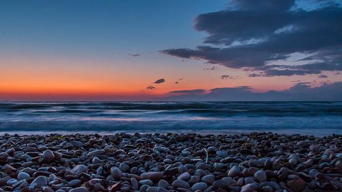 Zonsondergang bij Acharavi Corfu Griekenland