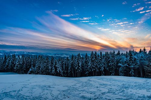 Coucher de soleil dans l'Allgäu