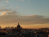 Parijs bij zonsondergang