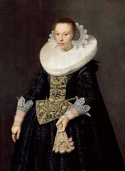 Portrait of a woman, Nicolaes Eliasz. Pickenoy - 17th century
