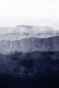 Mountains no. 2 Indigo van Adriano Oliveira