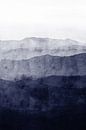 Mountains no. 2 Indigo by Adriano Oliveira thumbnail