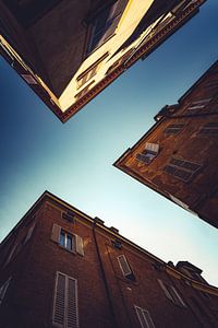 Architectuurfotografie Italië – Modena Gebouwen Canvas Verticale Stadskunst 04