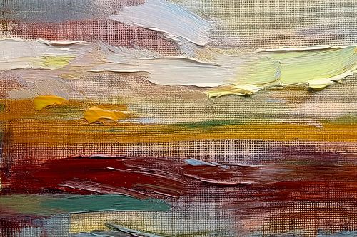 Peinture abstraite - série : Huile sur toile - 1