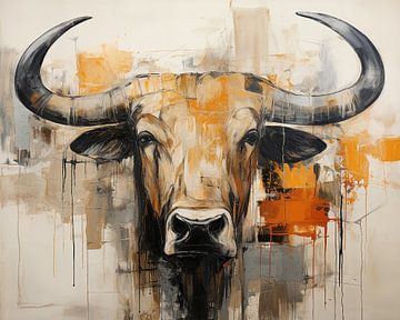 Stier Abstract van De Mooiste Kunst
