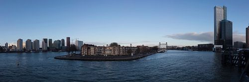 Blick über Noordereiland Rotterdam