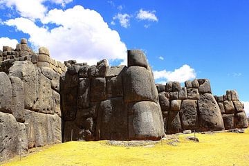 Sacsayhuamán, de vesting van de Inca's in Peru van Thomas Zacharias