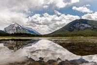 Berg meer reflexie