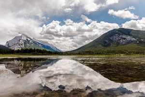 Berg meer reflexie