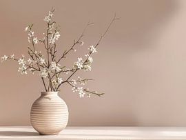 Minimalistische Stilllebenfotografie im Japandi-Stil