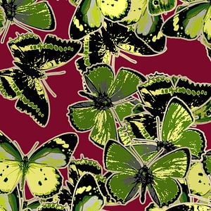 GRAFISCHE PRINT VLINDERS 3