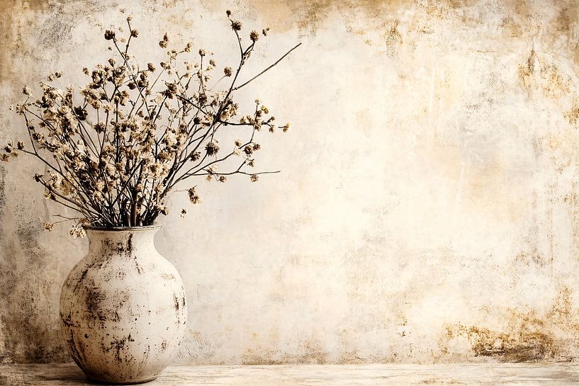 Fleurs séchées dans un vase par Imperial Art House