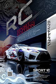 Lexus RC Wit van John Dan