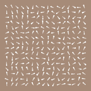 Abstract met bruine achtergrond en witte patronen