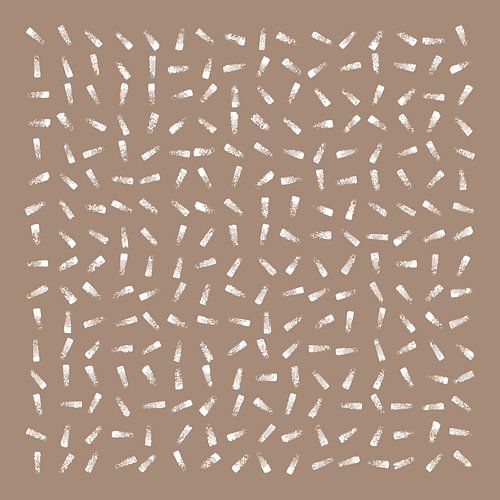 Abstract with brown background and white patterns