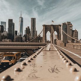 Brooklyn Bridge, New York, Verenigde Staten van Amerika van Colin Bax