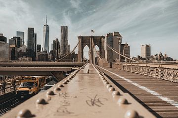 Brooklyn Bridge, New York, Verenigde Staten van Amerika van Colin Bax