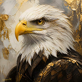 Guardian of the Heights - Weißkopfseeadler 1 von Johannas Art Creations