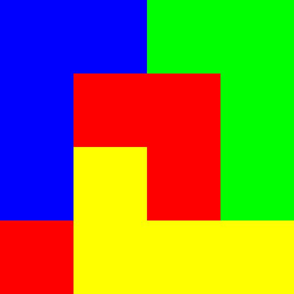 4x4 in 16 | Morphing | Zentrum mit Quadrat | V=052-02 | P #01 von Gerhard Haberern