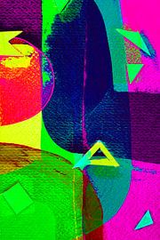 Figures urbaines Bleu rose sur Art by Krista