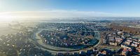 Woonwijk Onderdijks in Kampen Overijssel van bovenaf gezien van Sjoerd van der Wal Fotografie thumbnail