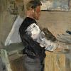 James Ensor. Willy Finch in het atelier van 1000 Schilderijen