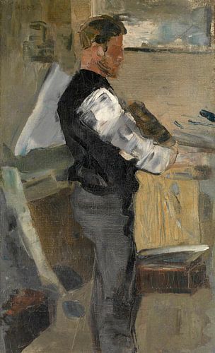 James Ensor. Willy Finch in het atelier