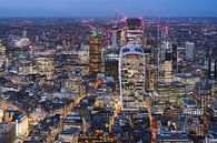 Die Skyline von London, gesehen vom obersten Stockwerk des Shard von Mitchell van Eijk Miniaturansicht