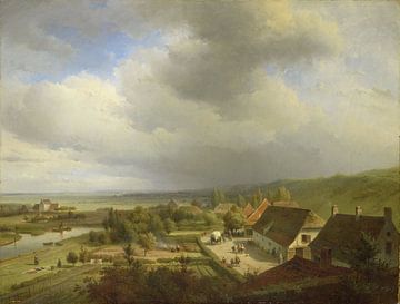 Gezicht op de Ooijpolder, Nijmegen, Abraham Johannes Couwenberg