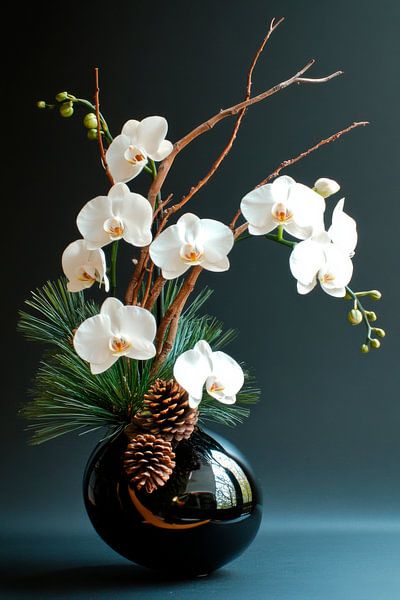 Orchideeën Arrangement van Poster Art Shop