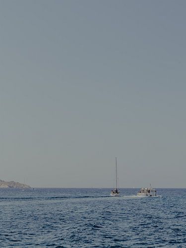 Flucht ans Mittelmeer | Reisefotografie Kunstdruck in der Stadt Marseille | Cote d'Azur, Südfrankreich