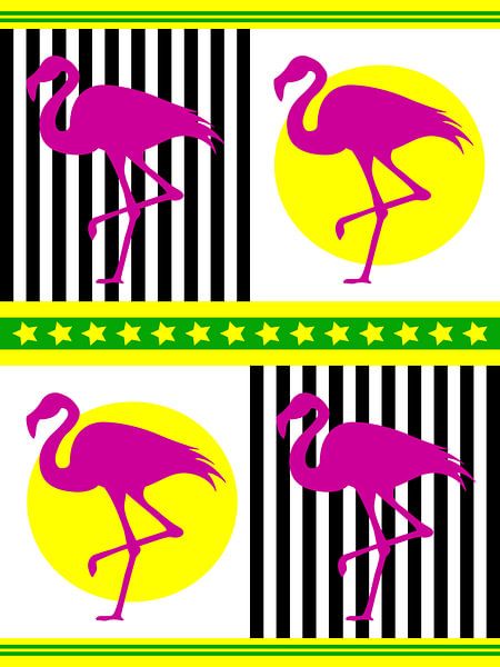 DOES Pop Art Flamingos von Doesburg Design
