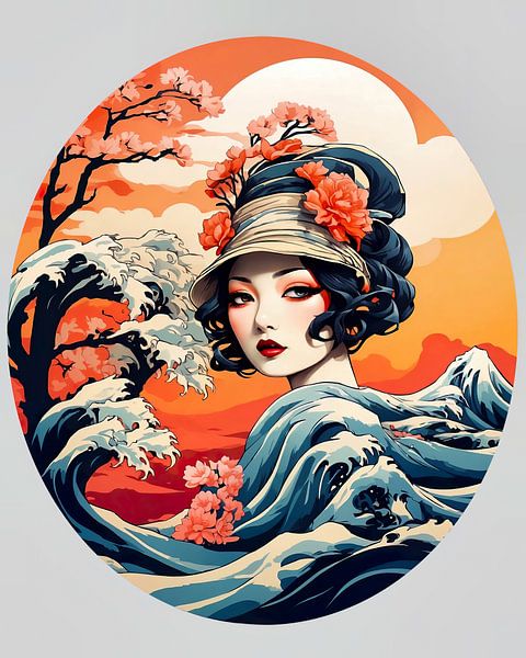 Gatsby’s Geisha von Wall Art Creations by Peter