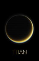 STK205510S-Solair systeem poster van Titan, Saturnus's grootste maan.