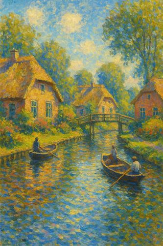 Giethoorn in zomerlicht - Het Nederlandse Venetië in bloei