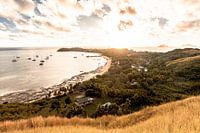Zonsondergang overzicht foto op een eiland in Fiji.