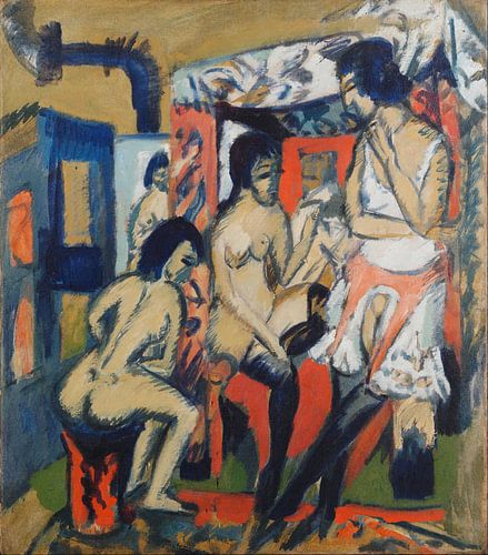 Naakten in Studio, Ernst Ludwig Kirchner