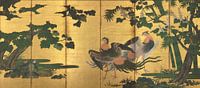 Tosa Mitsuyoshi - Peafowl und Phönixe von 1000 Schilderijen Miniaturansicht