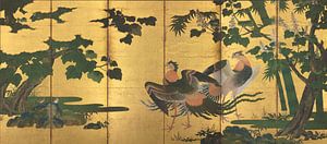 Tosa Mitsuyoshi - Peafowl und Phönixe