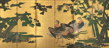 Tosa Mitsuyoshi - Peafowl and Phoenixes
